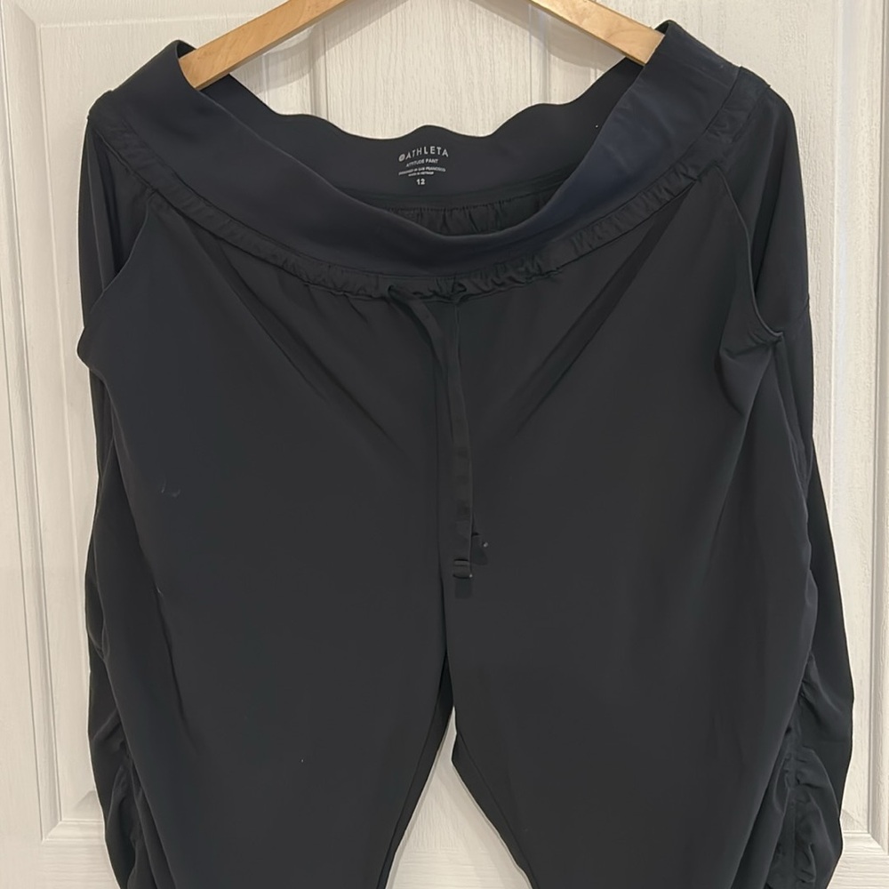 Athleta Attitude Yoga Pilates Workout Pant Black Size 12 - Picture 4 of 11